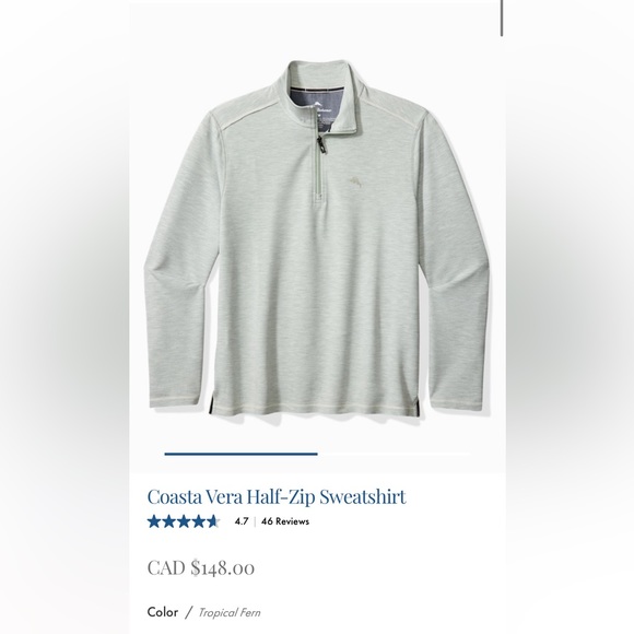 Tommy Bahama 1/4 Zip - Picture 6 of 6